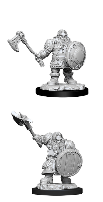 DND UNPAINTED MINIS WV11 MALE DWARF FIGHTER