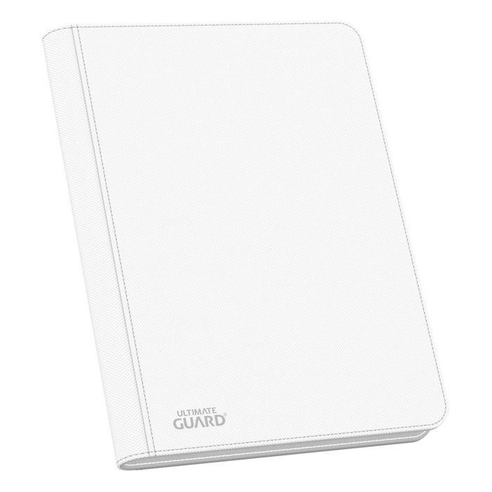 ULTIMATE GUARD QUADROW ZIPFOLIO XENOSKIN 16 POCKET BINDER IN WHITE