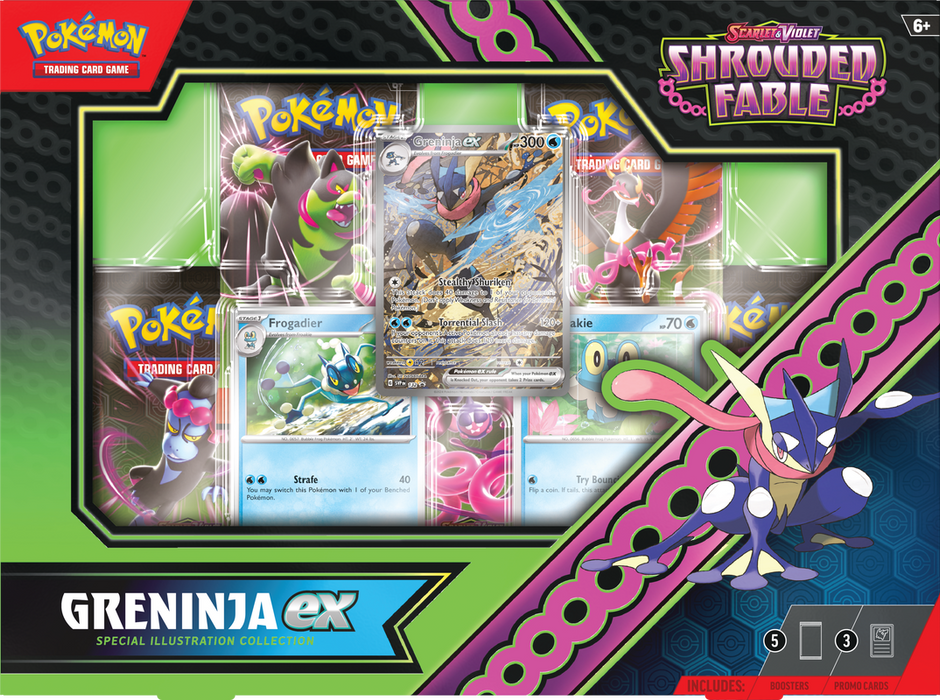 POKEMON SHROUDED FABLE KINGDRA/GRENINJA EX SPECIAL ILLUSTRATION COLLECTION BOX