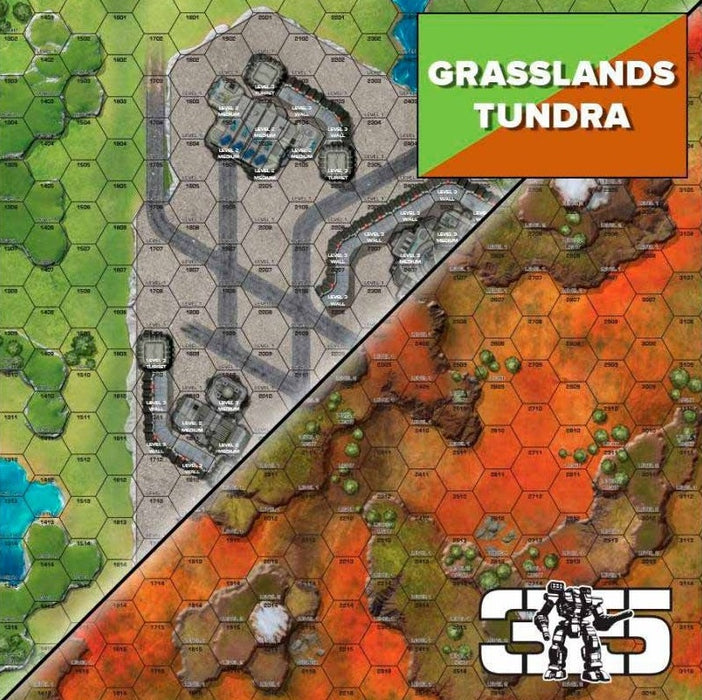 BATTLETECH BATTLE MAT GRASSLANDS/TUNDRA