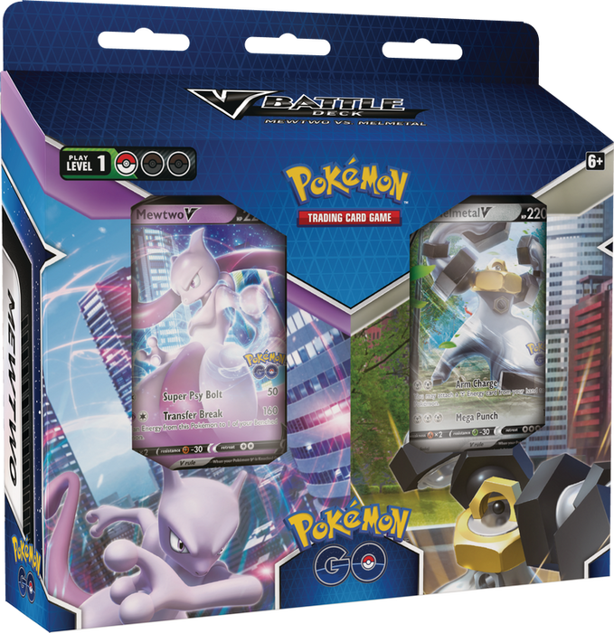 Mewtwo vs. Melmetal Pokemon Go V Battle Decks