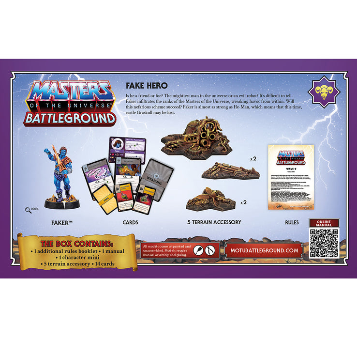 MOTU BATTLEGROUND WAVE 9: EVIL WARRIORS FACTION (Faker) | Miniature Game | Archon Studios