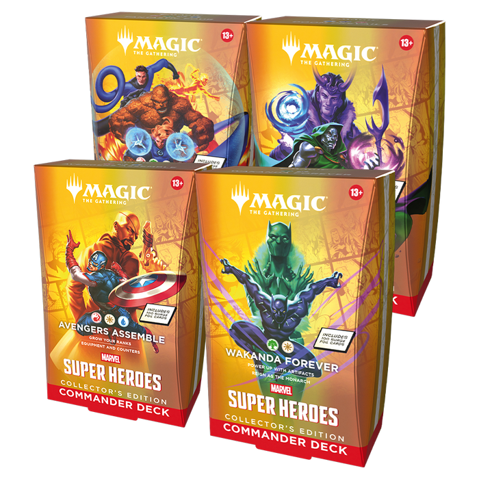 [PREORDER] Commander Collector Edition Decks (Set of 4) | Marvel Super Heroes | Magic the Gathering TCG
