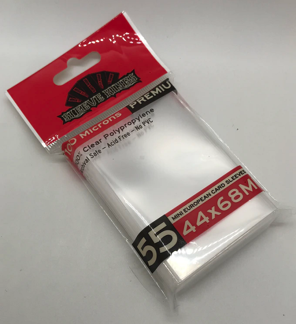 SLEEVE KINGS PREMIUM MINI EURO SLEEVES 44MM X 68MM 55CT