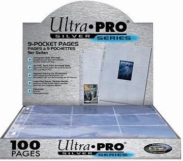9 Pocket Card Pages | Ultra PRO Silver Series | Box of 100