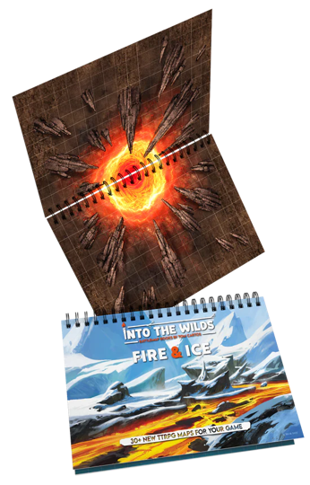 Fire & Ice | Into the Wilds Extraplanar Battlemap Books | Role Playing Games