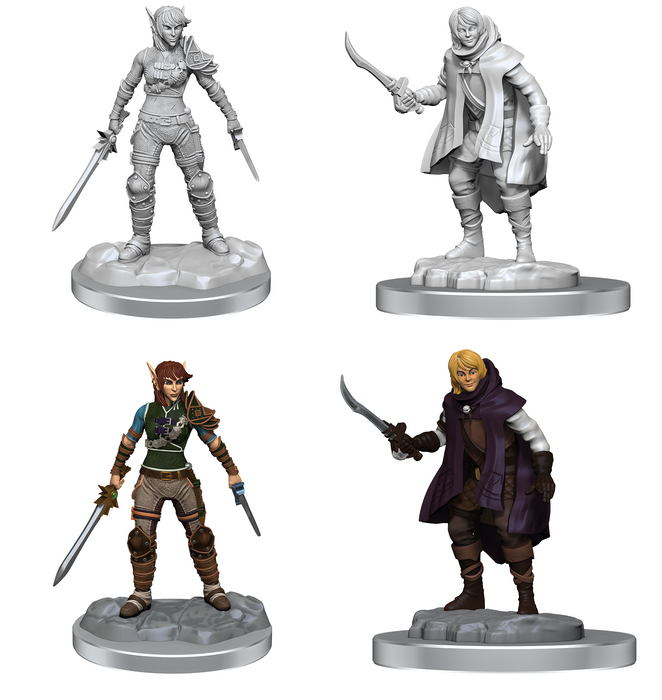 Dungeons & Dragons Unpainted Minis WV19 Elf Rogue / Half-Elf Rogue | Heroes World