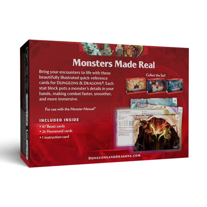 [PREORDER] Reference Cards Monsters | Animals and NPCs | Dungeons & Dragons RPG