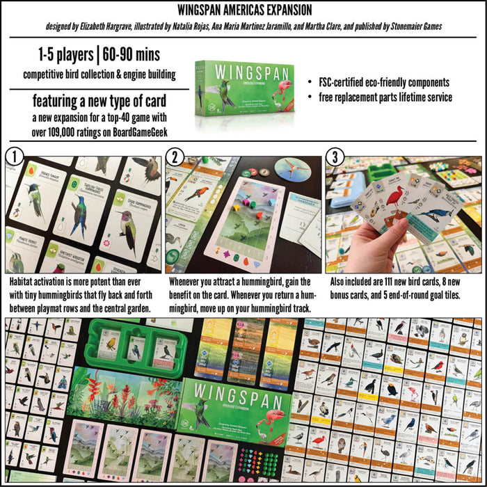 Americas Expansion | Wingspan | Boardgame