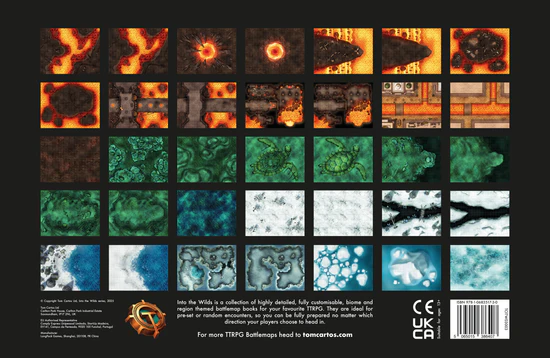Fire & Ice | Into the Wilds Extraplanar Battlemap Books | Role Playing Games