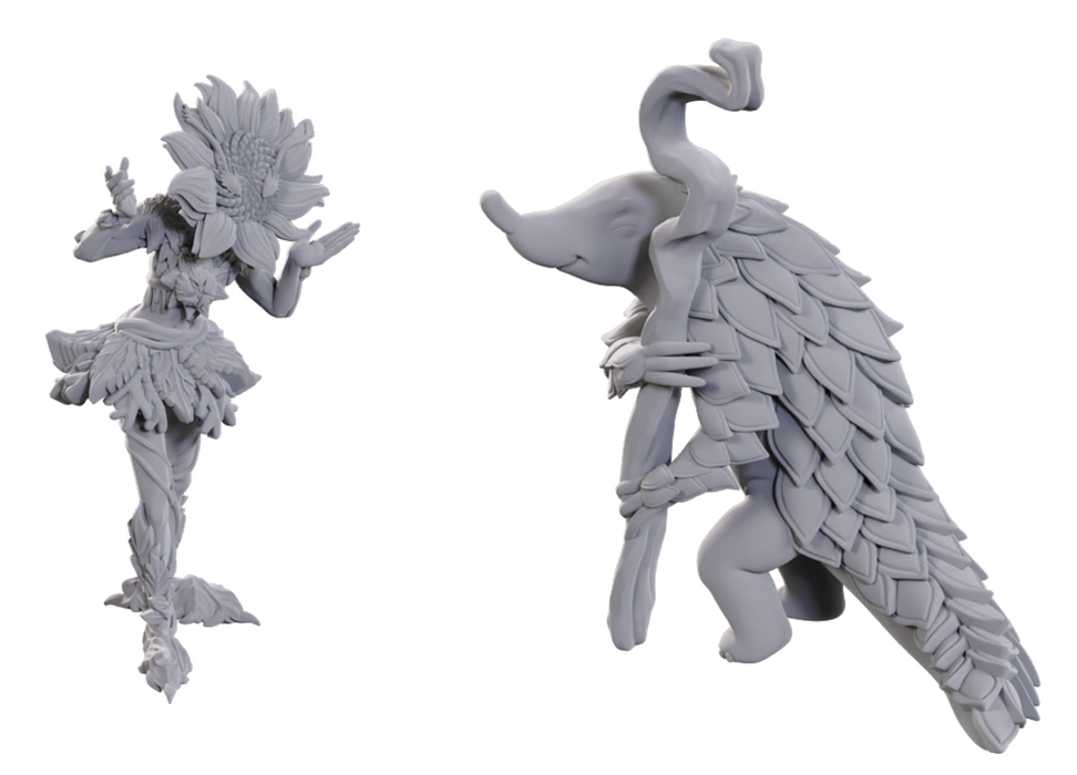 PATHFINDER UNPAINTED MINIS WV25 SUNFLOWER LESHY AND FRUIT LESHY