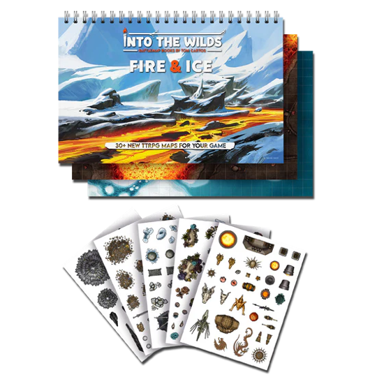 Fire & Ice | Into the Wilds Extraplanar Battlemap Books | Role Playing Games