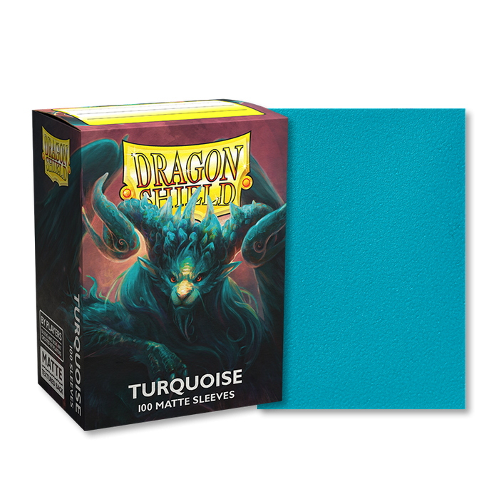 DRAGON SHIELD SLEEVES MATTE TURQUOISE 100CT