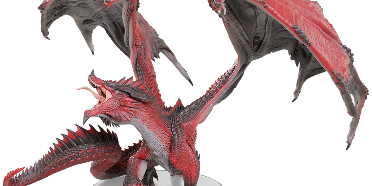 Adult Red Dragon Tyrant | Miniature | Dungeons & Dragons Icons of