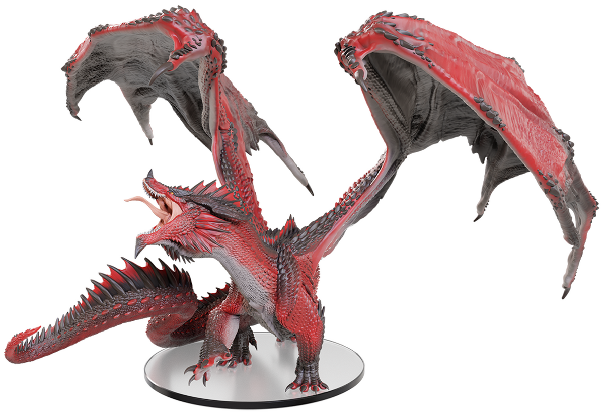ハイパードラゴン　（レッドボディー） Adult Red Dragon Tyrant | Miniature | Dungeons & Dragons Icons of