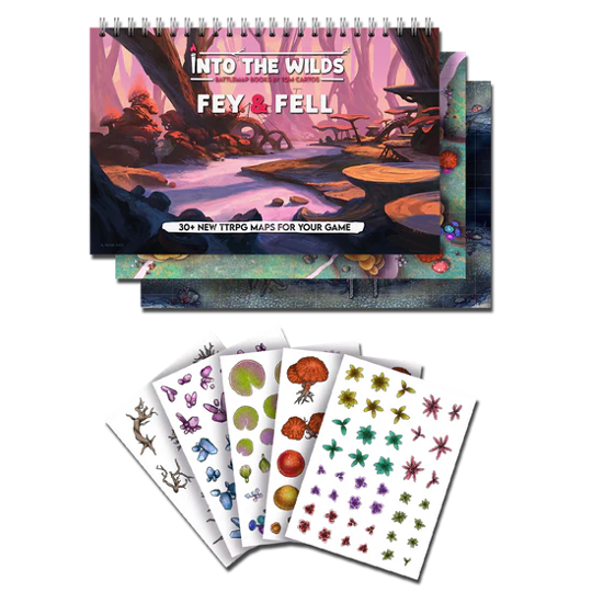 Fey & Fell | Into the Wilds Extraplanar Battlemap Books | Role Playing Games