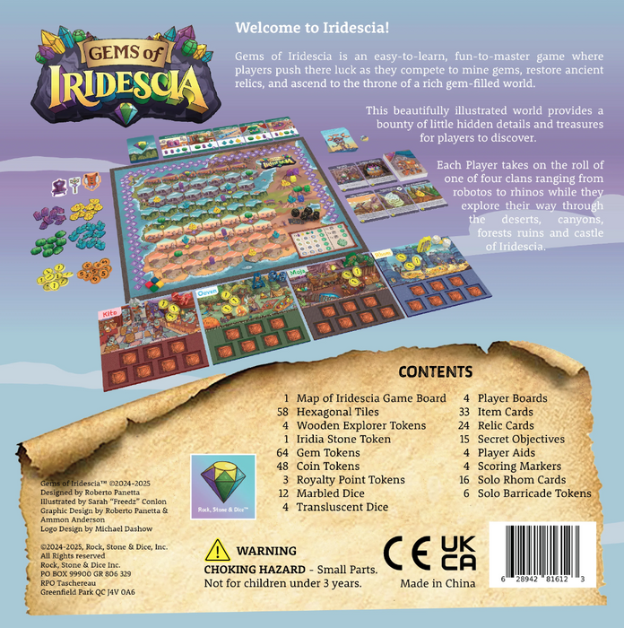 Gems of Iridescia | Boardgame | Deluxe Iridescent Edition