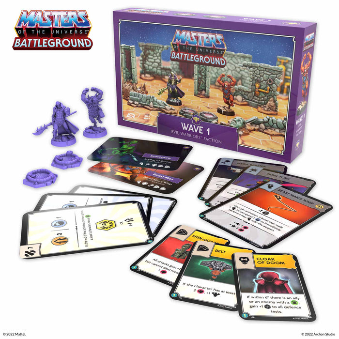 MOTU BATTLEGROUND WAVE 1: EVIL WARRIORS FACTION (Scareglow & Beast Man) | Miniature Game | Archon Studios