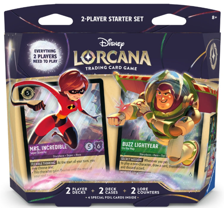 [PREORDER] Two Player Deck (Elastigirl/Buzz Lightyear) | Set 12 Wilds Unknown | Disney Lorcana TCG