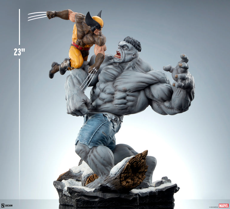 [PREORDER] Grey Hulk vs Wolverine Maquette