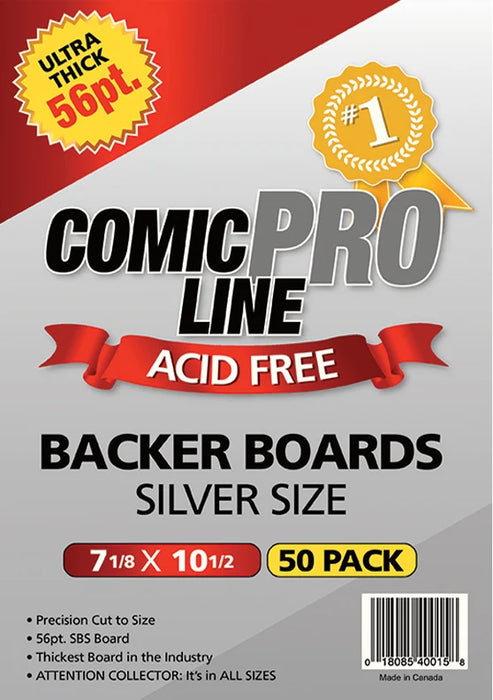 56pt Silver Comic Backing Boards | Storage Supplies | ComicProLine