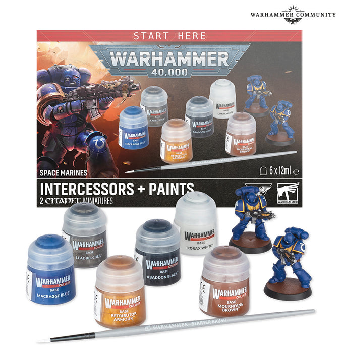 Space Marines: Intercessors + Paints | Warhammer 40k | Games Workshop