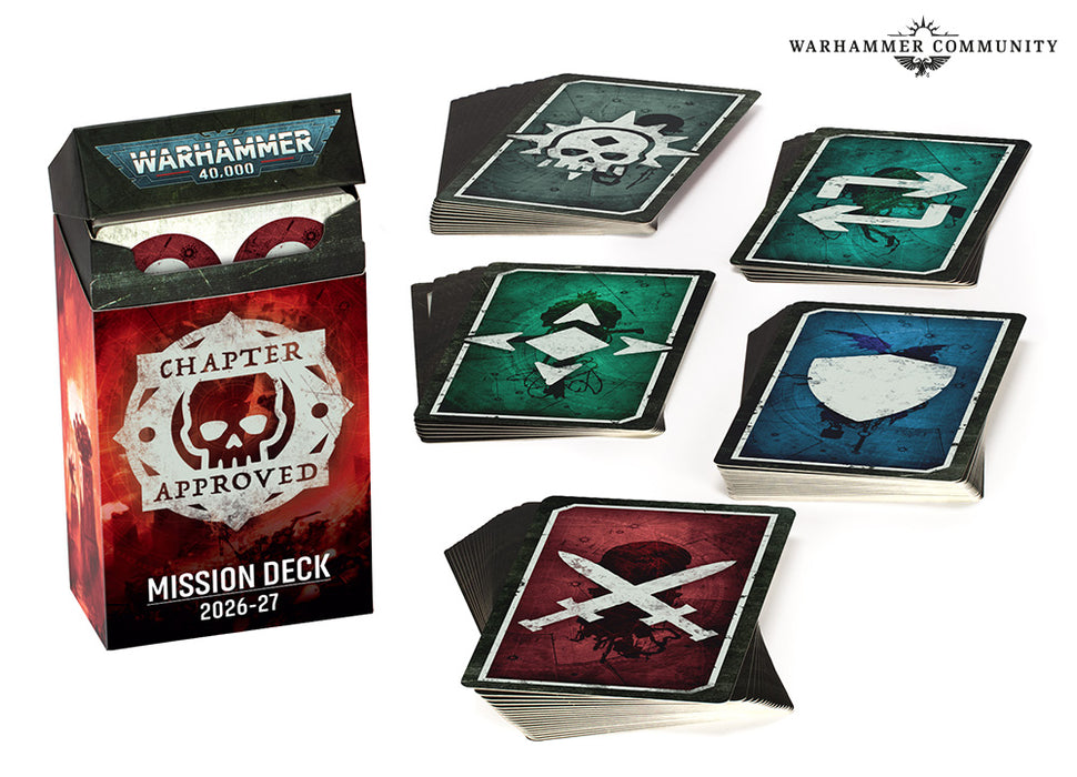 [PREORDER] Warhammer 40,000: Chapter Approved Mission Deck 2026-27 | Games Workshop