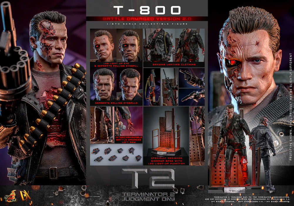 [PREORDER] T-800 (Battle Damaged Version 2.0) Sixth Scale Figure