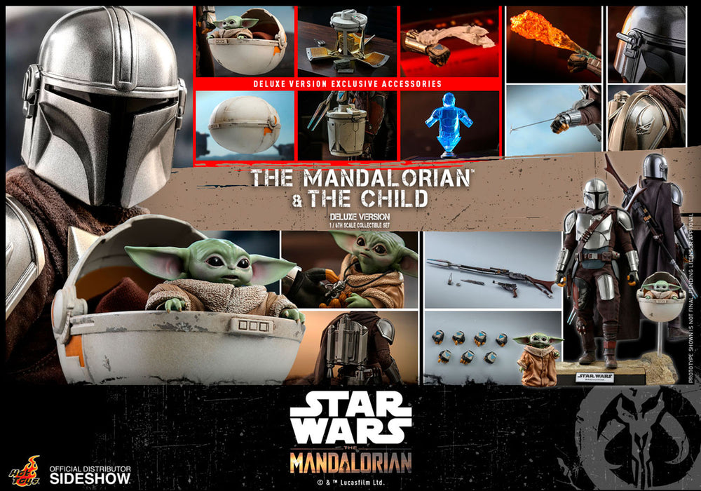 The Mandalorian and The Child Deluxe TMS015 | Sixth Scale Action Figure | Hot Toys