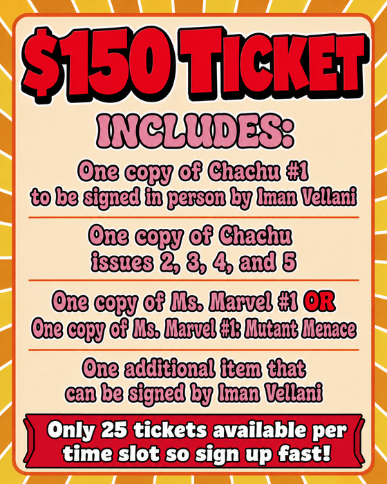 Chachu #1 Comic Book Launch Party and Signing with Iman Vellani