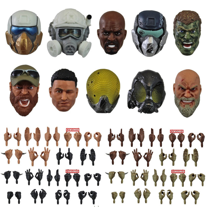 Action Force Head & Hand Accessory Bundle (Valaverse)