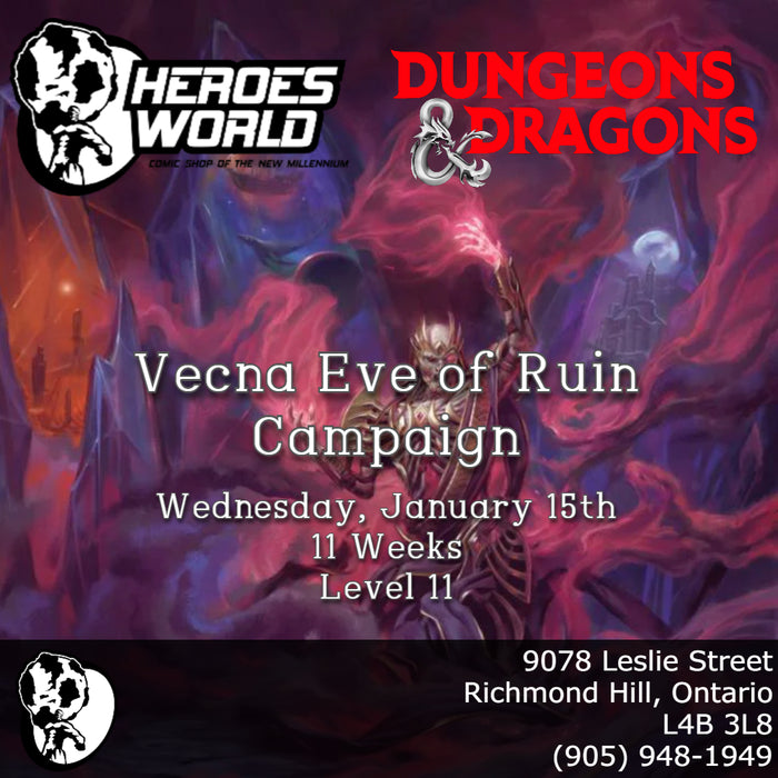 Dungeons & Dragons: Vecna Eve of Ruin Campaign