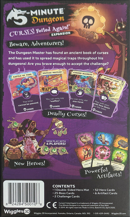 5 Minute Mystery Curses! Foiled Again! Expansion | Boardgame | Outset Media