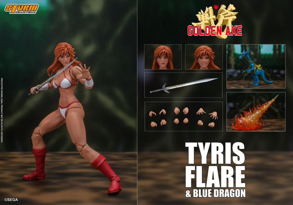 Golden Axe Tyris Flare and Blue Dragon 1/12 Scale Figure Set