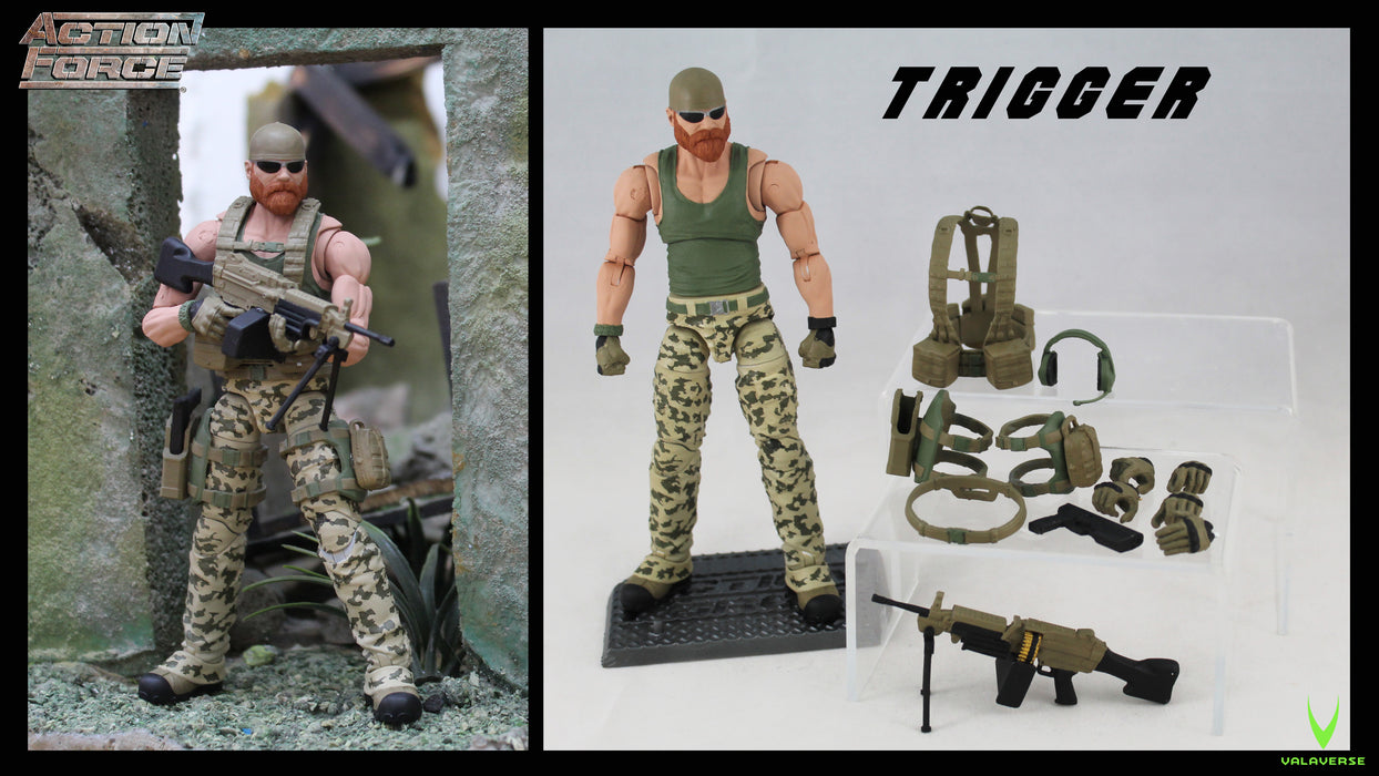 Action Force Trigger 1/12 Scale Figure (Series 2B)