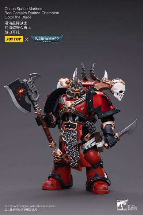 [PREORDER] CHAOS SPACE MARINES RED CORSAIRS EXALTED CHAMPION GOTOR THE BLADE 1/18 Scale Figure